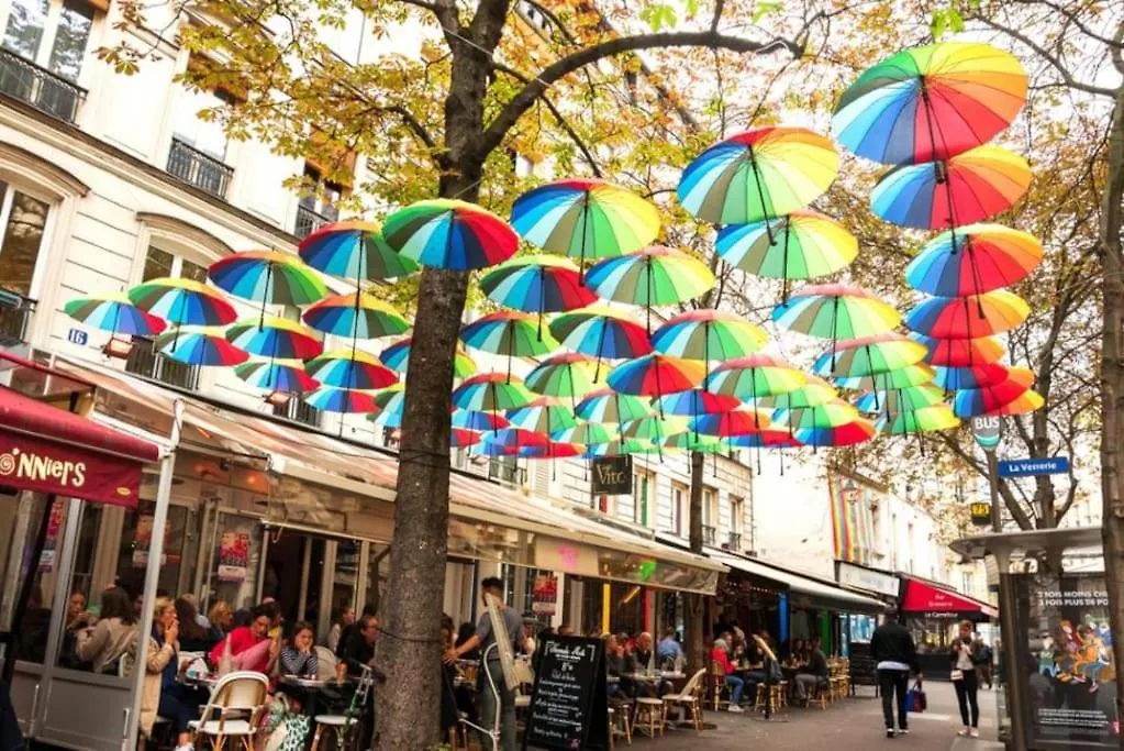 Joli Studio Paris Le Marais - 1'Min Rambuteau Station 0*,